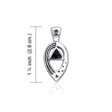 Power Triangle Silver Pendant TPD463 - Jewelry